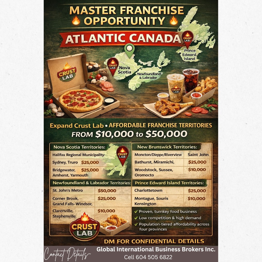 MASTER FRANCHISE OPPORTUNITY | ATLANTIC CANADA